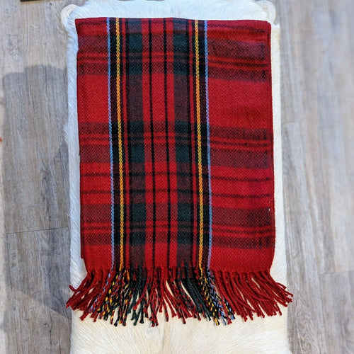 Classic Red Plaid Scarf