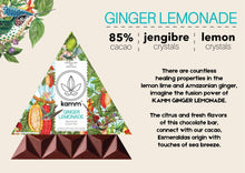 Load image into Gallery viewer, 85% Cacao, Ginger Lemonade Superfood Chocolate