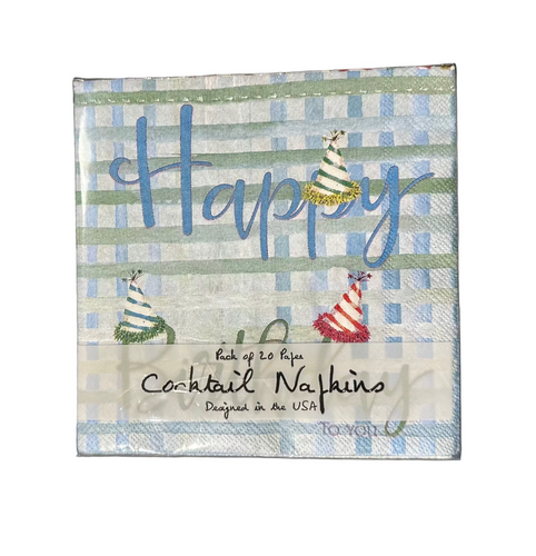 'Happy Birthday' Cocktail Napkins