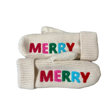 Load image into Gallery viewer, Color Pop “MERRY” Mittens