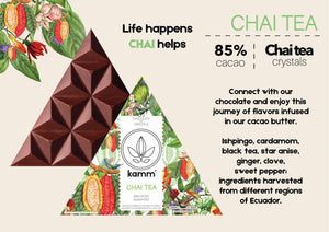 85% Cacao, Chai Tea Superfood Chocolate