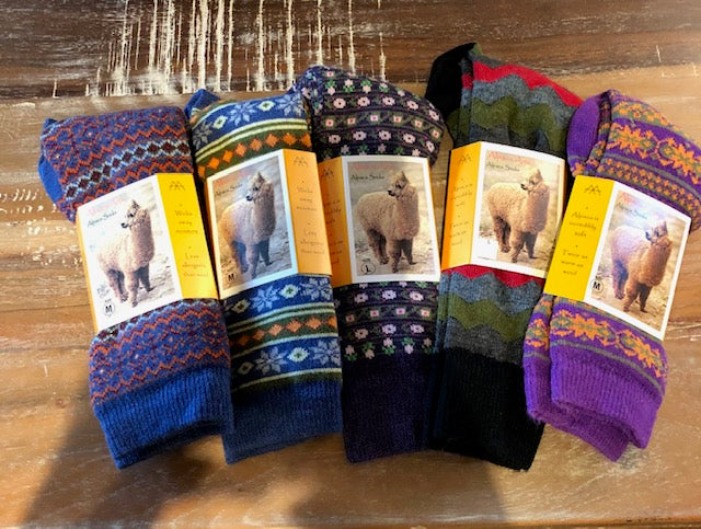 Alpaca Socks - Multi Colored