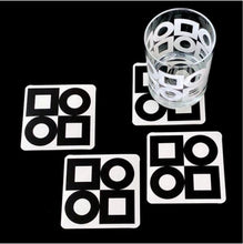 Load image into Gallery viewer, Modernista Vinyl Coasters - Black/White Mixed (Set of 8)