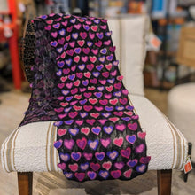 Load image into Gallery viewer, Felt &amp; Chiffon Heart Scarf