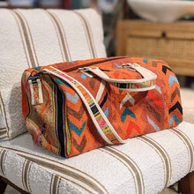 Load image into Gallery viewer, Woven Aztec Duffle