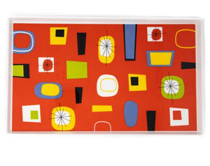 Orange Melamine Serving Tray